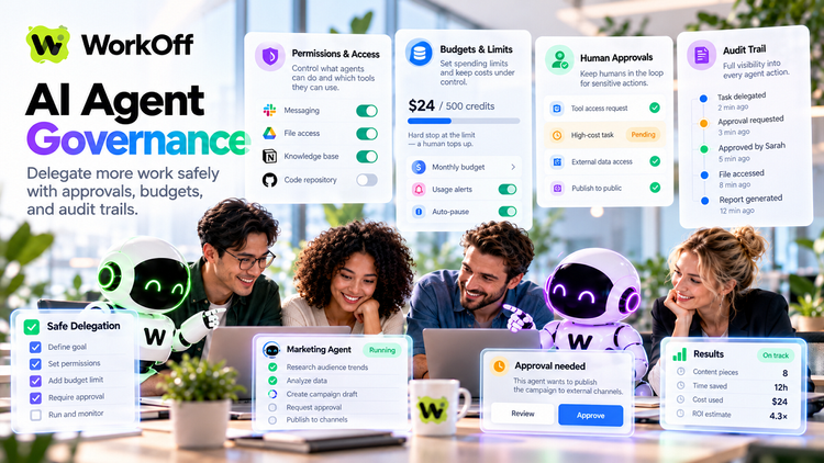 WorkOff AI Agent Governance: Delegate More Work Safely